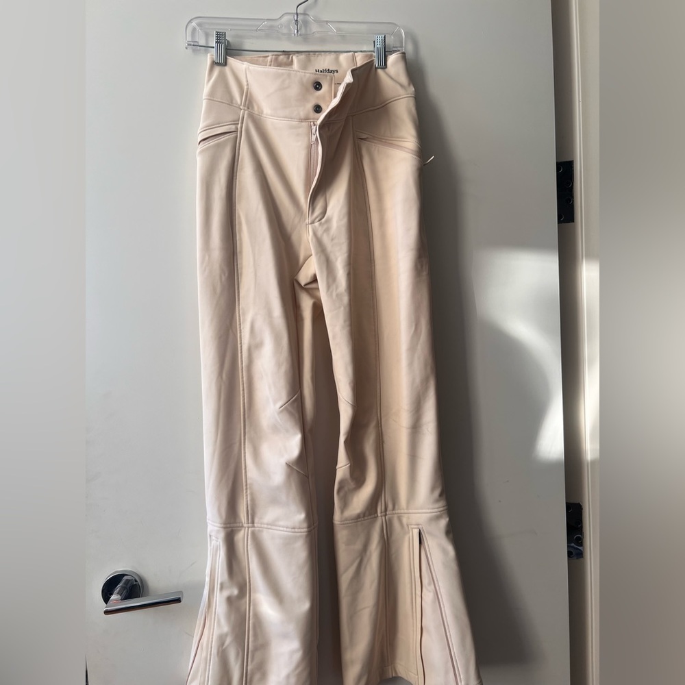 Halfdays Emma Soft Shell Snowpants Short XS oat milk